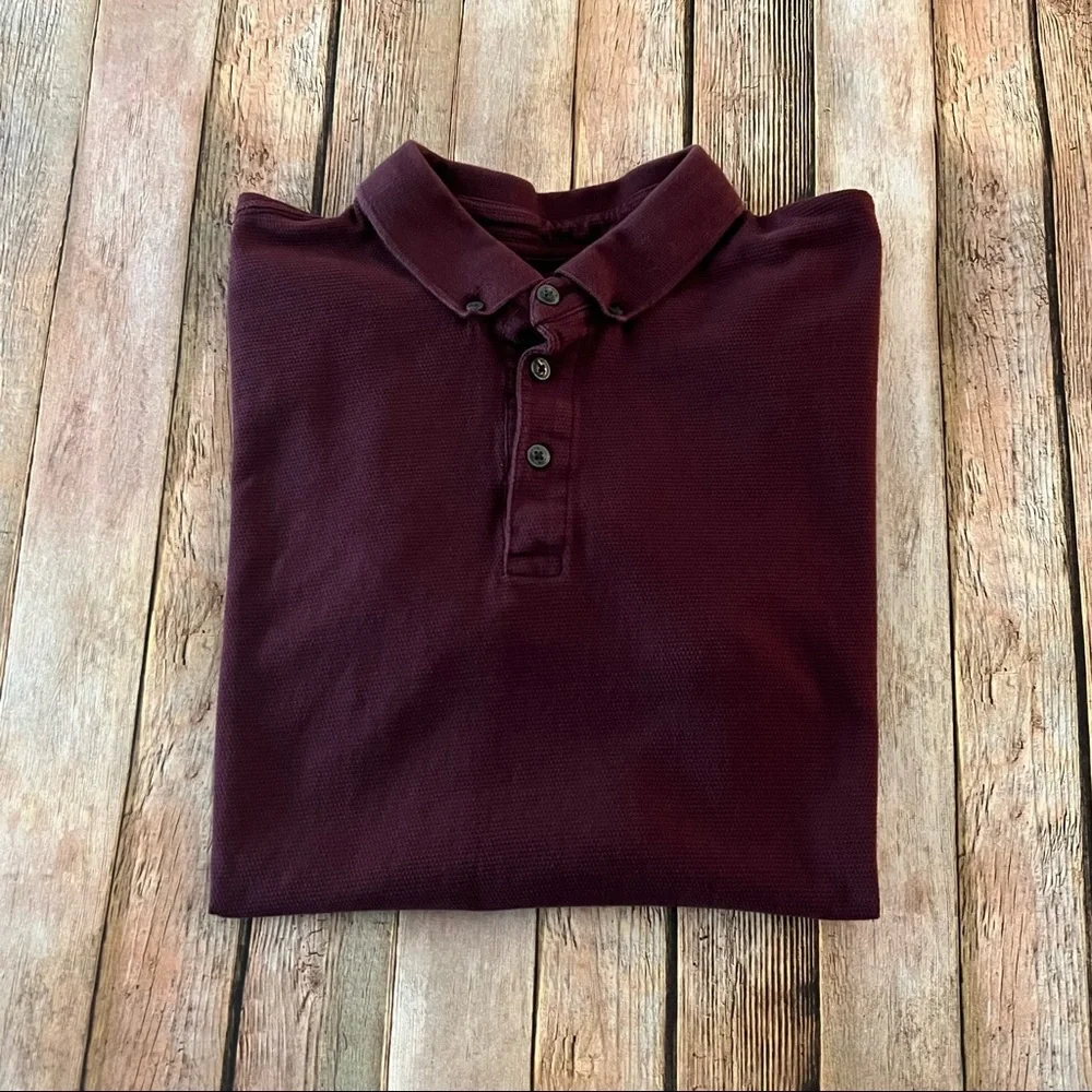 Denim & Flower mens short sleeve polo shirt | size large